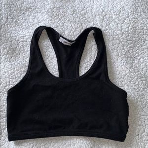 Garage Tops - Black garage crop top / sports bra Garage Tops - Black garage crop top / sports bra